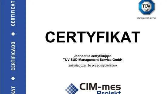 ISO 9001 from TÜV SÜD